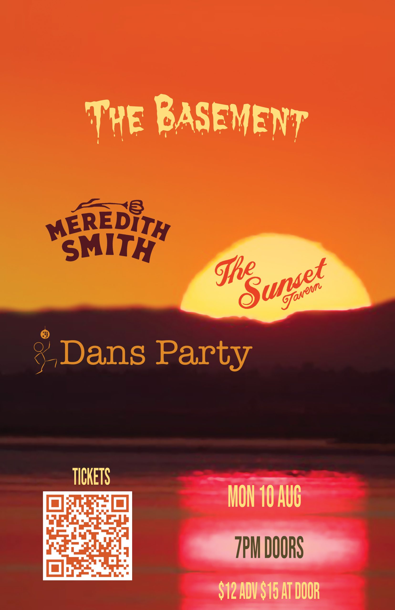 Meredith Smith (full band show) @ The Sunset Tavern with The Basement, Dan’s Party | 8.10.26